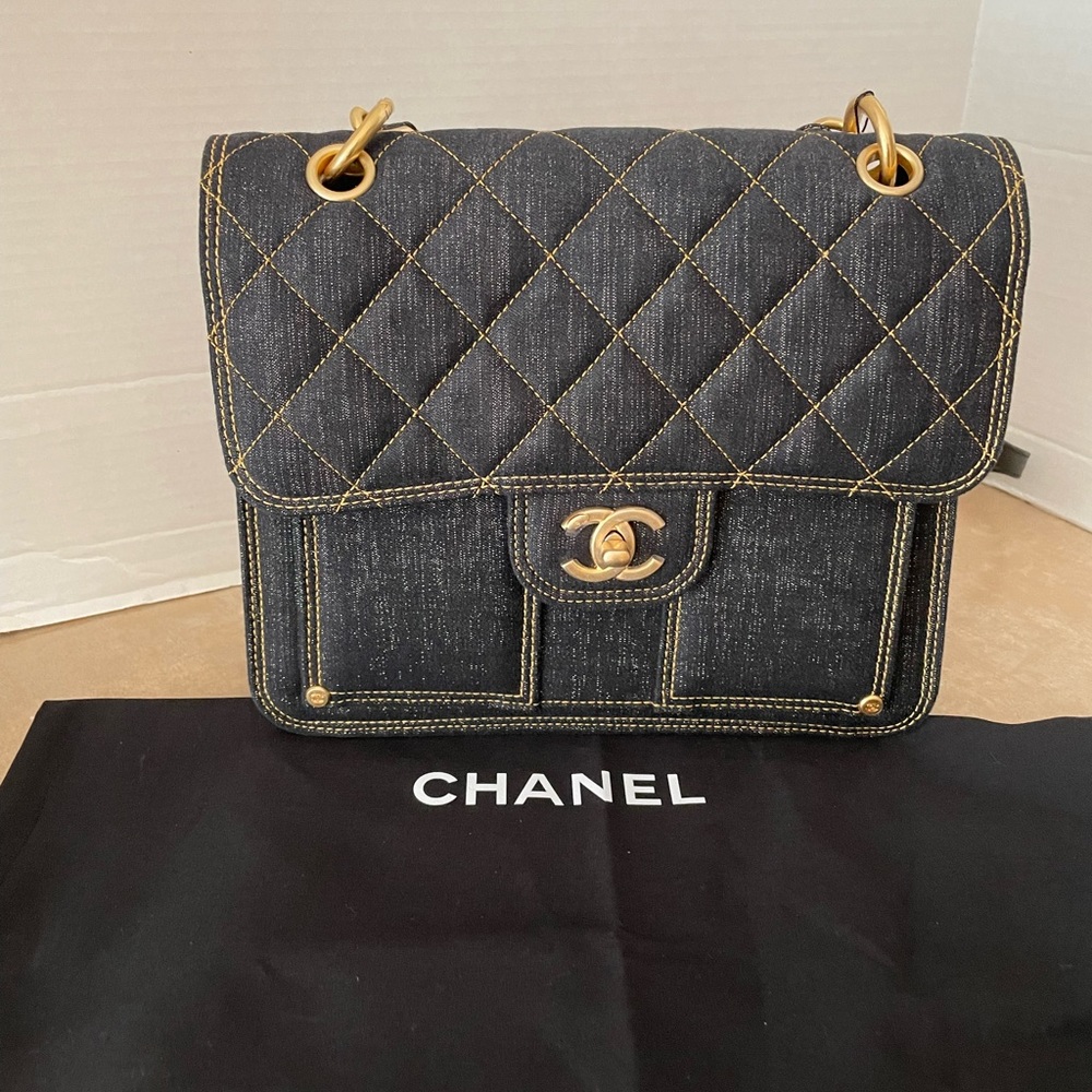 Chanel 2023 SS Denim Backpack - Brand New - Very Rare Find - Picture 3 of 14